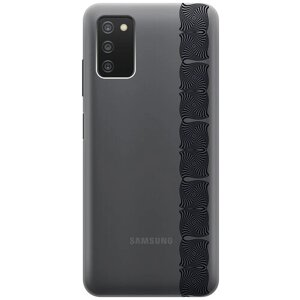 Силиконовый чехол с принтом Illusions (Line) для Samsung Galaxy A03s / Самсунг А03с