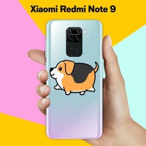 Силиконовый чехол Толстый Бигль на Xiaomi Redmi Note 9