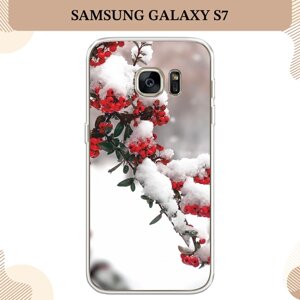 Силиконовый чехол "Зима 8" на Samsung Galaxy S7 / Самсунг Галакси S7