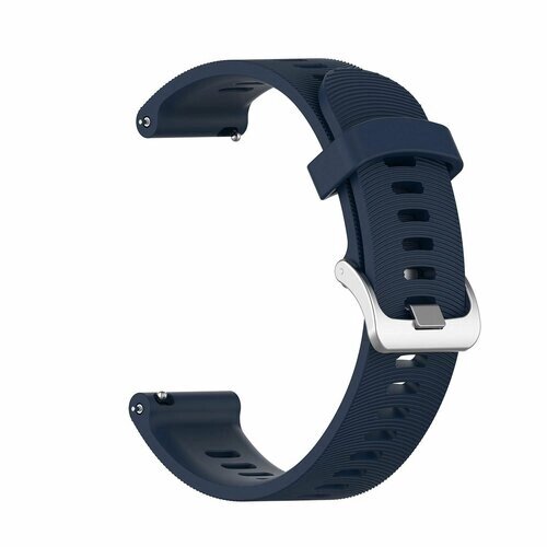 Силиконовый ремешок 20 мм для Garmin Forerunner 245 Smart Watch - темно-синий