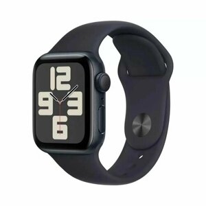 Смарт часы Apple Watch SE 2-е поколение 2023 40MM GPS Midnight (Темная ночь) Sport Band / Умные наручные часы корпус из алюминия, cпортивный ремешок, водонепроницаемые, для спорта фитнеса тренировок мужские и женские