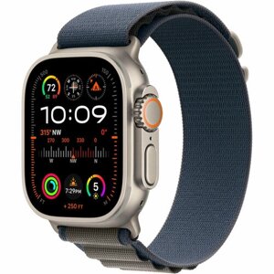 Смарт-часы Apple Watch Ultra 2 49 мм Titanium, L текстильный ремешок Alpine синий