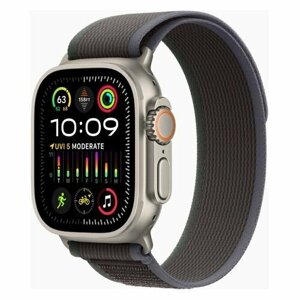 Смарт-часы Apple Watch Ultra 2 A2986, 49мм, титан / синий/черный [mrf63lw/a]