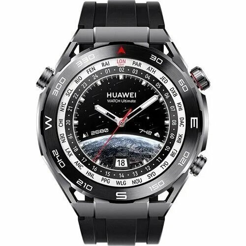 Смарт-часы Huawei Watch Ultimate 1.5", черный (55020AGP)