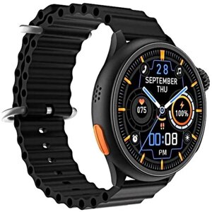 Смарт часы HW3 ULTRA MAX умные часы круглые спортивные smart watch ios android черные