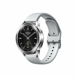 Смарт-часы Xiaomi Watch S3 1.43", серебристый (BHR7873GL)