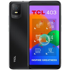 Смартфон TCL 403 2/32 ГБ, Dual nano SIM, черный