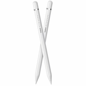 Стилус Baseus Smooth Writing 2 Series Plug-Type Stylus iP Active Version с кабелем USB-A-Apple Lightning и активным наконечником Белый (P80015806211-03)