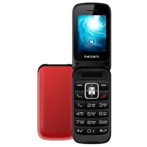 Телефон teXet TM-422, 2 SIM, гранатовый