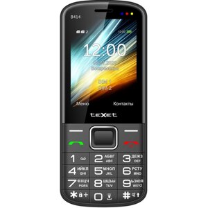 Телефон teXet TM-B414, 2 SIM, черный