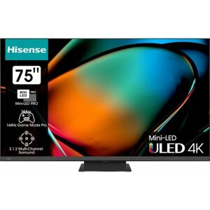 Телевизор Hisense 75U8KQ 75" Ultra HD, черный