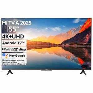 Телевизор Xiaomi TV A 55" 2025,4K UHD Smart TV, черный