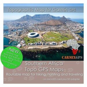 Топографическая карта Южная Африка для устройств Garmin на карте памяти MicroSD. Carmix-GPS