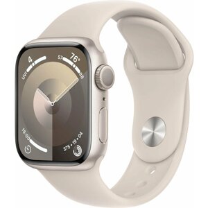 Умные часы Apple Watch Series 9 45 мм M/L Aluminium Case GPS, starlight Sport Band