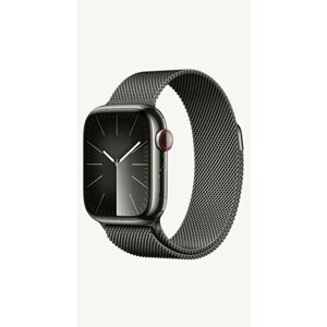 Умные часы Apple Watch Series 9 45 мм Stainless Steel Case GPS+Cellular, Graphite Milanese Loop