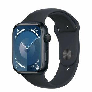 Умные часы Apple Watch Series SE Gen 2 44 мм Aluminium Case, midnight Sport Band ремешок S/M