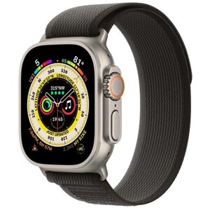 Умные часы Apple Watch Ultra 49 мм Titanium Case GPS + Cellular, титановый/черно-серый Trail Loop