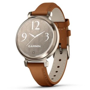 Умные часы Garmin Lily 2 Classic Cream Gold with Tan Leather Band (010-02839-02)