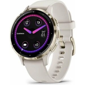 Умные часы Garmin Venu 3S золотой/слоновая кость (010-02785-04)