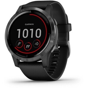 Умные часы Garmin Vivoactive 4 41 мм GPS, серый/черный