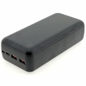 Внешний аккумулятор (Power Bank) BC 30PB101 (2USB, MicroUSB, Type-C) Черный