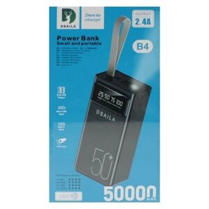 Внешний аккумулятор Power Bank DSAILA B1 10000mAh 2.4A черный