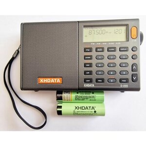 XHDATA D-808 радиоприемник старой версии с доп аккумулятором на 3400Mah