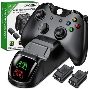 Зарядная станция для джойстика контроллера XBOX One (S), DOBE Dual Charging Dock TYX-1703