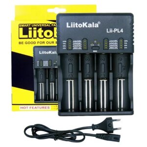 Зарядное устройство LiitoKala Lii-PL4 для Li-ion, LiFePO4 и Ni-MH, Ni-Cd аккумуляторов / ЗУ для аккумуляторов / Зарядка для аккумуляторов батареек
