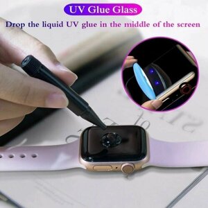 Защитное стекло "UV комплект" для Apple Watch SE (44mm), Высококачественное премиальное защитное стекло для Apple Watch SE (44mm)