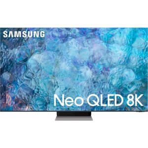 75" Телевизор samsung QE75QN900AU 2021 QLED, HDR, neo QLED, LED, mini-LED, quantum dot RU, нержавеющая сталь
