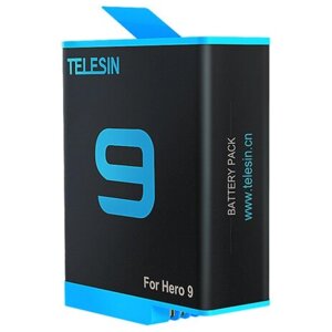 Аккумулятор Telesin для GoPro HERO9 black черный/синий
