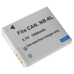 Аккумуляторная батарея NB-6L для фотоаппарата Canon Digital IXUS 85 IS, 95 IS, 200 IS, 105, 210, 300 HS, 310 HS, IXY 200F, 10S, 30S, 31S