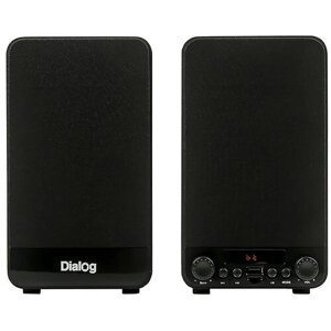Акустическая система Dialog AJ-13 2.0, 2*15W RMS, Bluetooth, USB+ microSD reader, черный