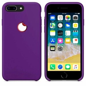 Apple iPhone 8 Plus / 7 plus, 7+8+под оригинальный фиолетовый чехол, эпл айфон 8 плюс , 7 плюс Silicone case, замша