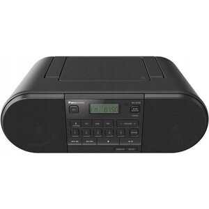 Аудиомагнитола panasonic RX-D550E-K черный 20вт/CD/CDRW/MP3/FM (dig)/USB/BT