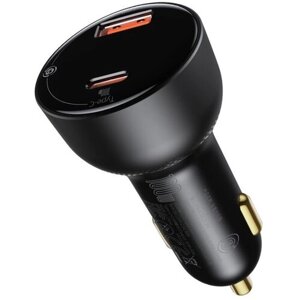 Автомобильное зарядное устройство Baseus Superme Digital Display PPS Dual Quick Charger Car Charger Black (CCZX-01)