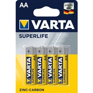 Батарейка (4шт) солевая VARTA R6 AA SuperLife 1.5В
