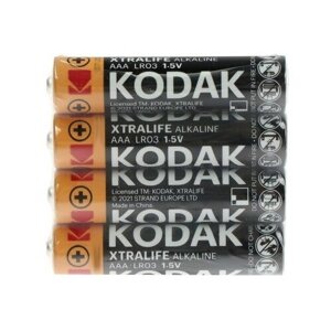 Батарейка алкалиновая Kodak Xtralife, AAA, LR03-60BOX, 1.5В, бокс, 60 шт.
