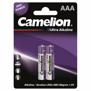 Батарейка Camelion Ultra 2шт/бл (LR03-BP2UT, 1,5В) (14983)