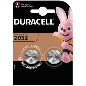 Батарейка Duracell 2032, в упаковке: 2 шт.