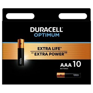 Батарейка duracell optimum ааa/LR03-10BL уп/10шт