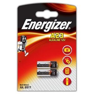 Батарейка Energizer A23, в упаковке: 2 шт.