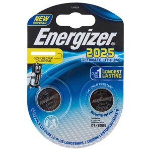Батарейкa Energizer Ultimate LITHIUM CR2025, 3 В BL2