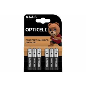 Батарейка opticell basic LR03 6 шт