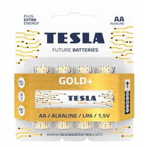 Батарейки щелочные Tesla AA/LR06, 4 шт