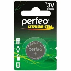 Батарейки таблетка Perfeo CR2032 Lithium Cell