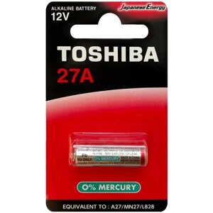 Батарейки Toshiba 27A BP-1C, 12V (MN27, L828), блистер 1 шт.