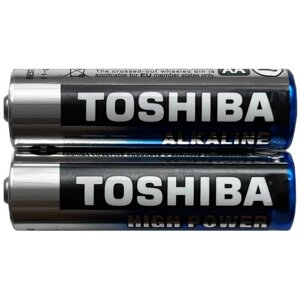 Батарейки Toshiba High Power Alkaline LR6GCP SP-2, спайка 2 шт.