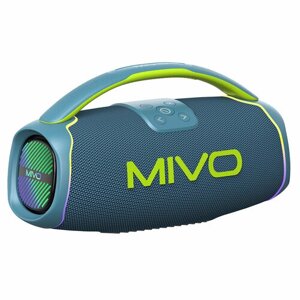 Беспроводная мини-колонка Bluetooth RGB от Mivo синяя